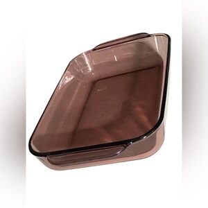 Pyrex 232 R Baking Dish Cranberry/Lt.-Violet 11x7x1.5”USA 2 QT, Rectangle No Lid